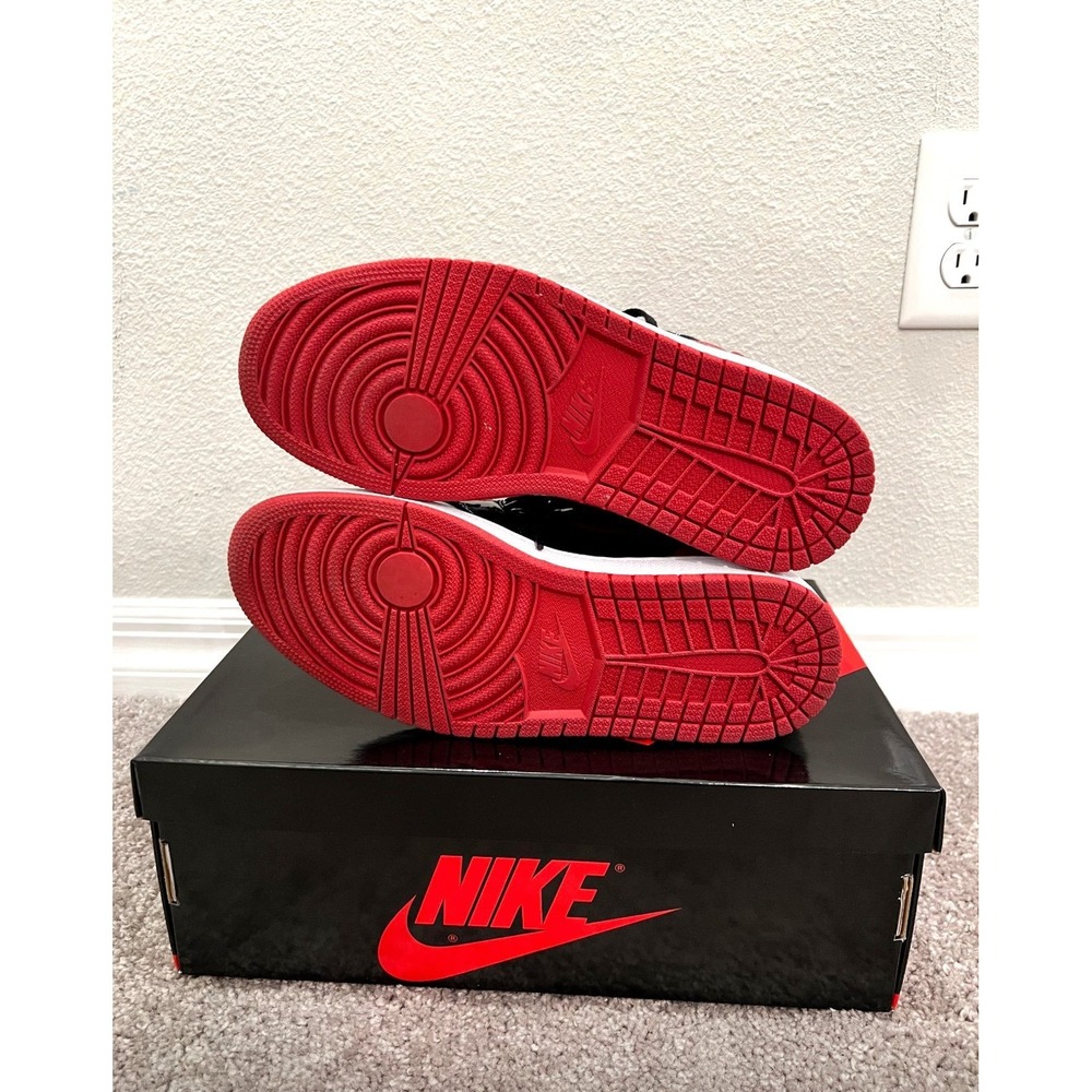 Jordan 1 Retro OG High Patent Bred - Men Size 8.5 / Women's 10 - Picture 5 of 5